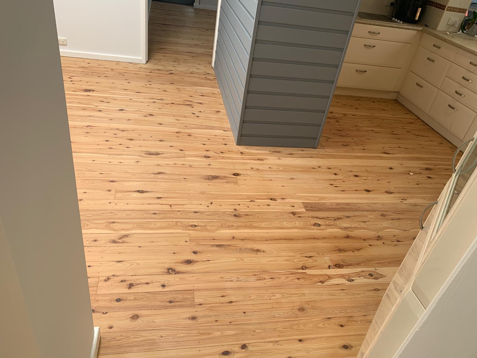 Kitchen timber floor finished, Jervis Bay