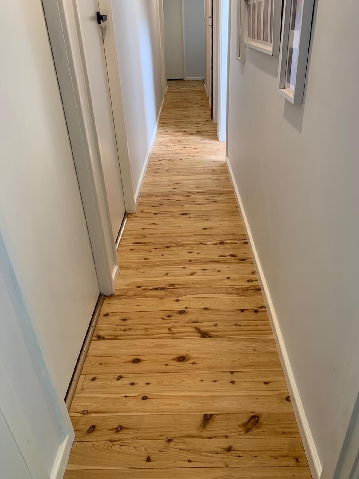 Hallway timber floor finished, Jervis Bay
