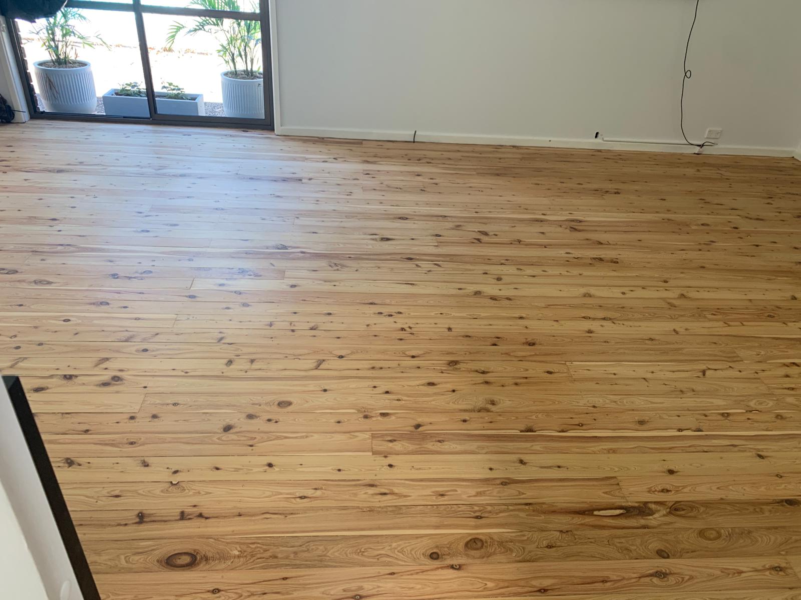 Living room timber floor finished, Jervis Bay